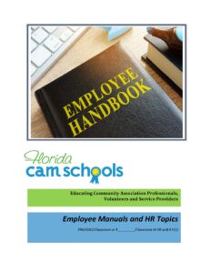Employee Manuals and HR Topics – Self Study