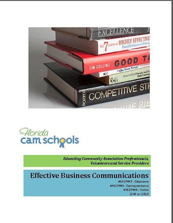 A stack of books with the cover for effective business communications.