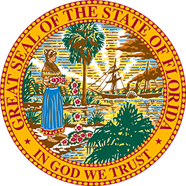 A picture of the florida state seal.